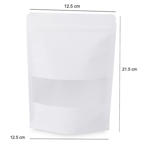 كيس باللون الابيض لتعبئة وحفظ البهارات و القهوة بن...