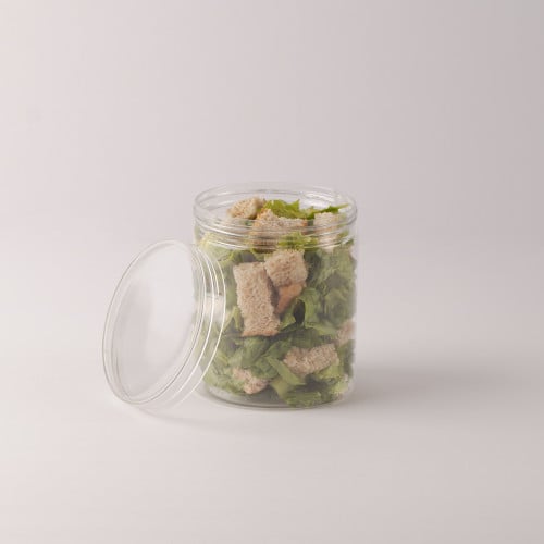 مجموعة (12) علب بلاستيك شفاف مع غطاء| 350 مل