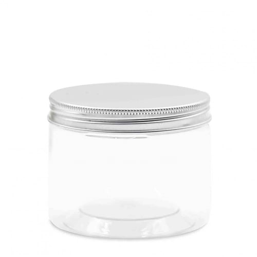 مجموعة ( 12) علبة بلاستيك بغطاء فضي | 220 مل