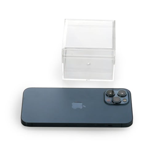 علب اكريلك مربعة مع غطاء - (6) حبات