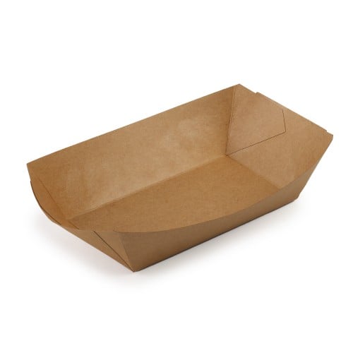 صحون ورق كرافت بني - (50) حبة | 32 انز