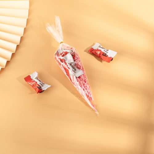 مجموعة (100) كيس بلاستيك شفاف للتوزيعات