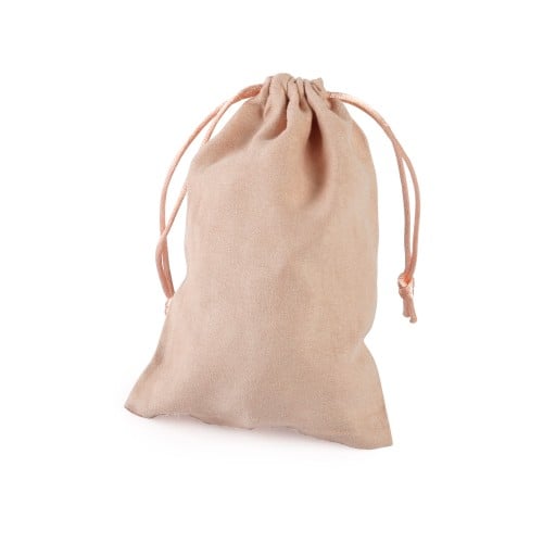 اكياس مخمل وردي للهدايا والتوزيعات فاخرة - (12)حبة...