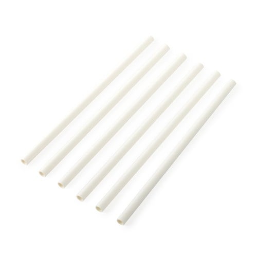 مصاص ورق كرافت أبيض (25) حبة