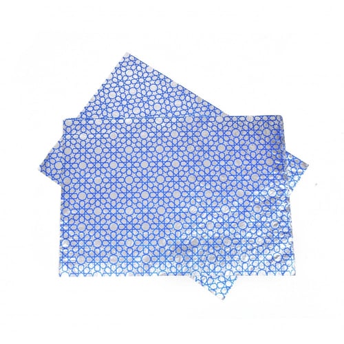 مجموعة (500) ورق ساندوتش لون أزرق