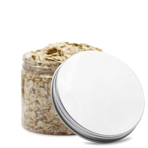 مجموعة ( 12) علبة بلاستيك بغطاء فضي | 220 مل