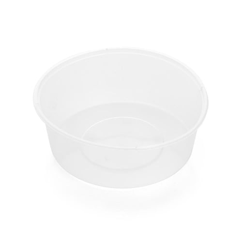 علبة بلاستيك شفافة بغطاء دائرية -(30) حبة | 10 أنز