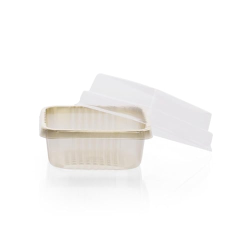 مجموعة (100) علبة ذهبيه بغطاء شفاف