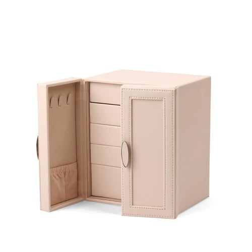 صندوق منظم مجوهرات (5) أدراج لون بيج