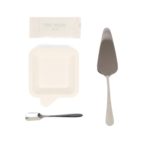 طقم أدوات مائدة فاخر ( 6 ملاعق+ 6 صحون+6 مناديل وم...