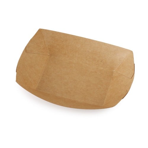 صحن كرافت بني مستطيل-(50) حبة | 4 انز