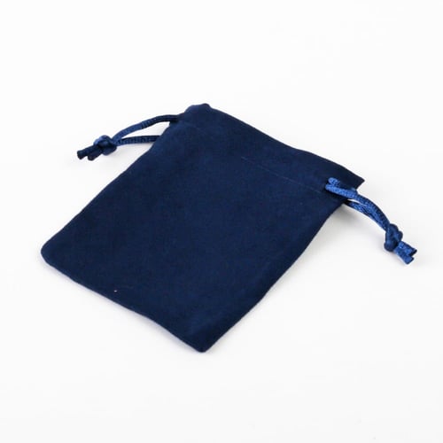 اكياس مخمل كحلي للهدايا والتوزيعات فاخرة - (12)حبة...