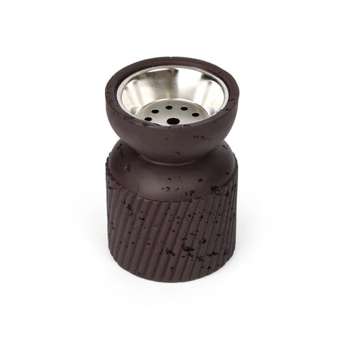 مبخرة سيراميك انيقة بقاعدة اسطوانية - لون بني