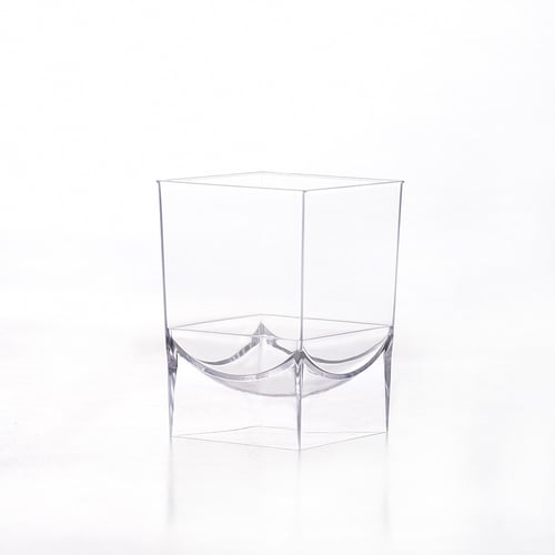 مجموعة (10) كوب بلاستيك شفاف فاخر للحلى | 5 انز