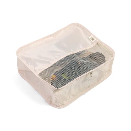 حقيبة تنظيم ملابس لون بيج | 34*29*12 سم