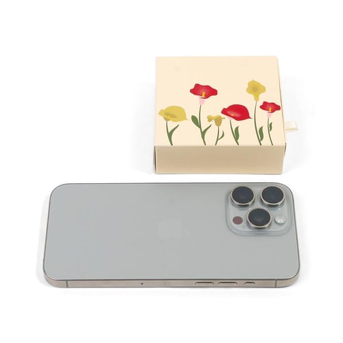 مجموعة (12) علب توزيعات سحب بطباعة زهرة الكالا لون...