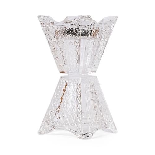 مبخرة زجاجية فاخرة شفافة |6*11.5 سم