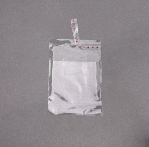 مجموعة(100)كيس بلاستيك شفاف بلاصق