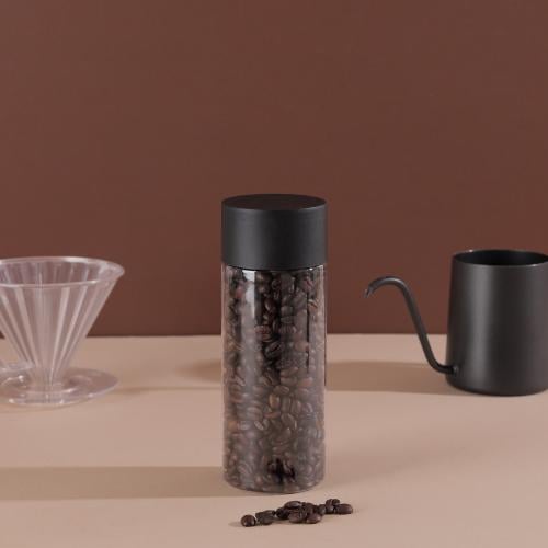 مجموعة (12) علبة بلاستيك بغطاء أسود | 400 مل