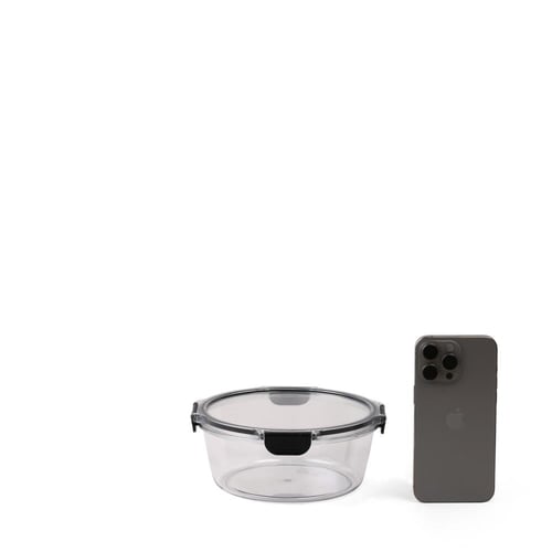 حافظة طعام شفافة مع غطاء محكم الإغلاق - (4) حبات |...