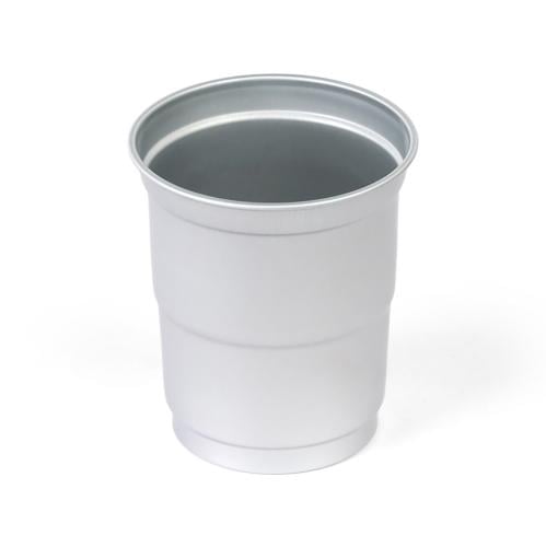 مجموعة (25) اكواب ألمنيوم باللون الرمادي | 9 أنز