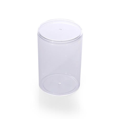 علب اكريليك دائرية شفافة بغطاء -(8) حبة| 200 مل