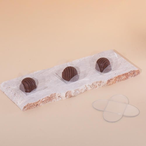 مقسمات بلاستيك شفافة - (12) حبة | 4*4*3 سم