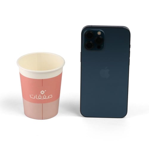 كوب صفقات ورقي لون وردي- (50) حبة | 9 أنز