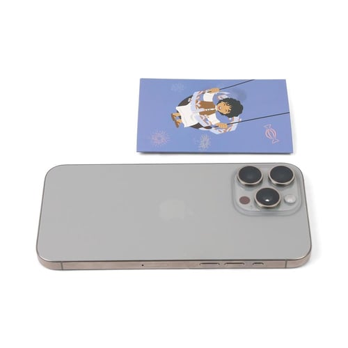 مجموعة (12) كرت للعيديات "فرحة العيد" باللون الأزر...