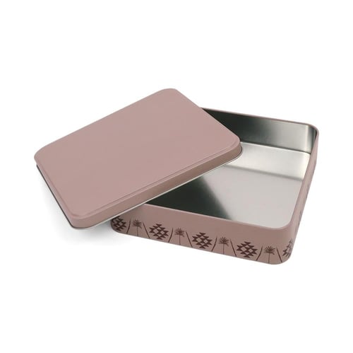 علب معدنية مربعة بالنمط النجدي باللون البني | 19.7...