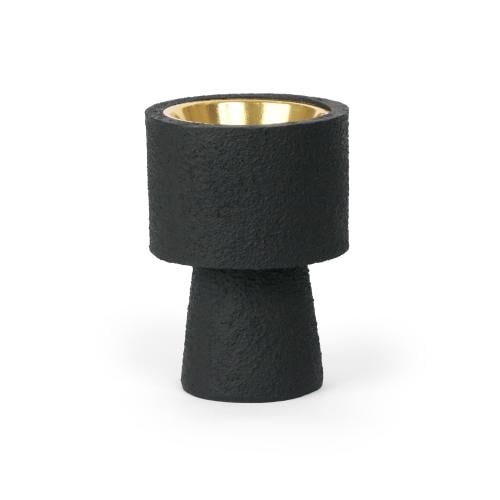 مبخرة سيراميك فاخرة بقاعدة عريضة - لون أسود