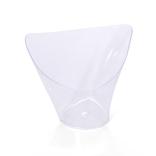كاسات حلى بلاستيك شفافة فاخرة بزوايا مائلة - (25)...
