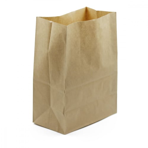 مجموعة (50) كيس ورق كرافت بني |24.5*14*34 سم