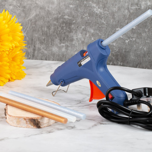 مجموعة (5)عصا مسدس الصمغ فضي