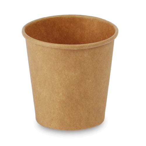 مجموعة (50) كوب ورق كرافت بني | 4 انز