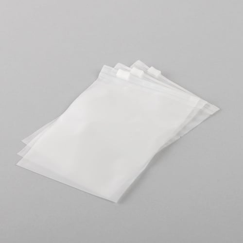كيس بلاستيك أبيض بسحاب للإغلاق - (50) حبة| 10*15 س...