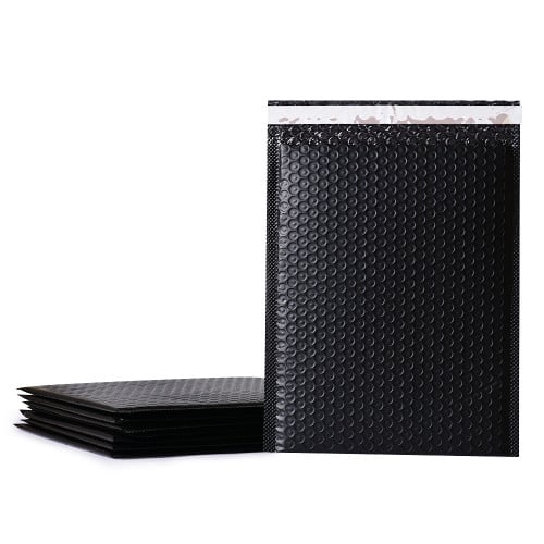 مجموعة (10) اظرف اسود للطرود البريدية بفقاعات حماي...