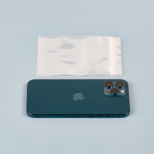 مجموعة (100) كيس بلاستيك شفاف قابل للإغلاق