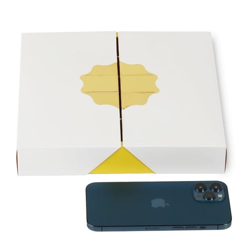 مجموعة (6) علب فاخرة للشوكليت والحلويات لون أبيض ب...