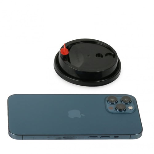 مجموعة (25) غطاء أسود دائري + قلب أحمر |24 انز