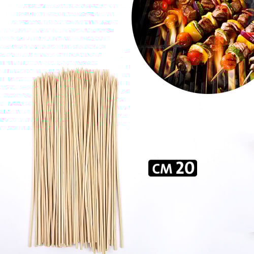 مجموعة ( 100 ) اعواد خشب لشواء الباربكيو