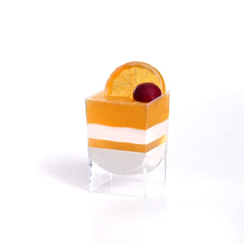 مجموعة (10) كوب بلاستيك شفاف فاخر للحلى | 5 انز