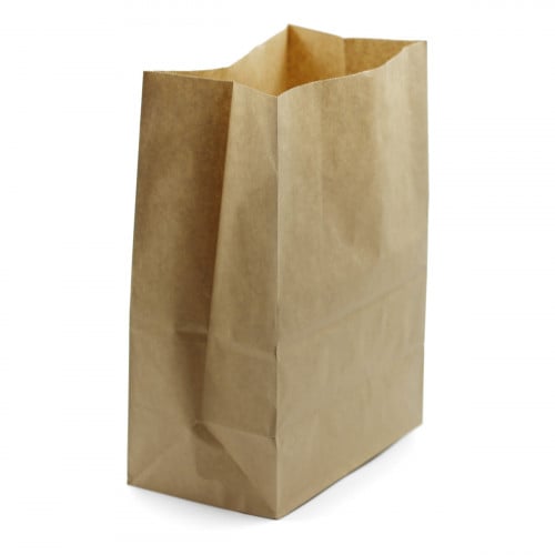 مجموعة (50) كيس ورق كرافت بني |24.5*14*34 سم