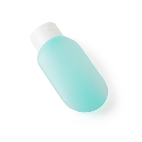 طقم (3) علب بلاستيك فارغة بلون أزرق وغطاء أبيض | 7...