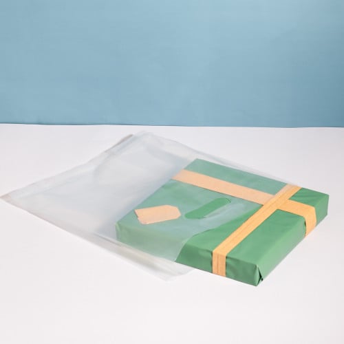 مجموعة (50) كيس بلاستيك شفاف فاخر