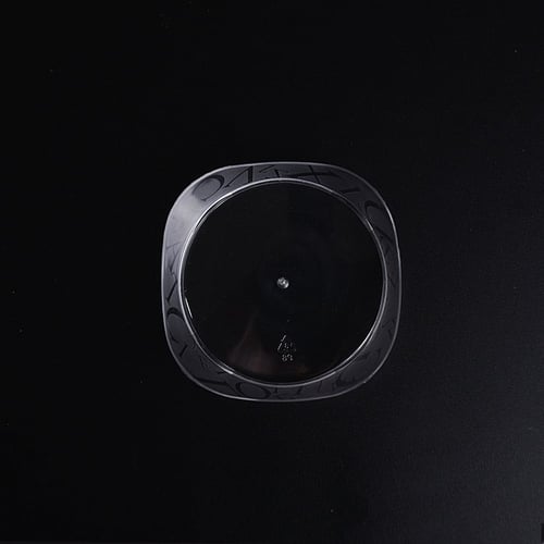 مجموعة (40) صحن بلاستيك شفاف للحلى والكيك - 7.5 سم