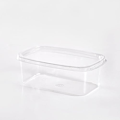 علبة بلاستيك شفافة مستطيله بغطاء منفصل-(75)حبة|11*...