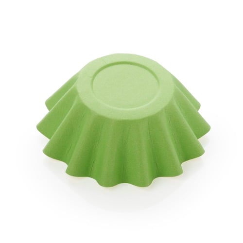 ورق كب كيك مقوى بلون أخضر - (12) حبة