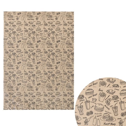 مجموعة (500 ) ورق تغليف كرافت بطبقه عازلة