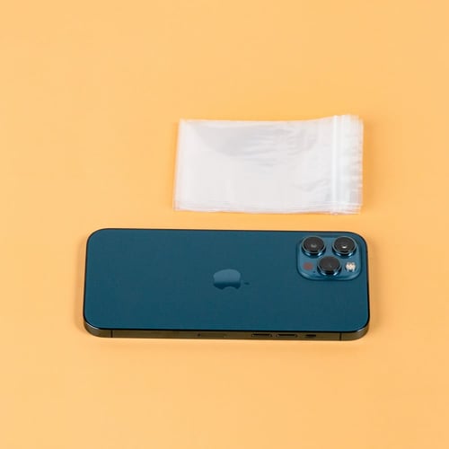 مجموعة (100) كيس بلاستيك شفاف قابل للإغلاق